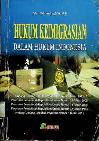 HUKUM KEIMIGASIAN DALAM HUKUM INDONESIA