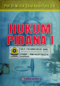 HUKUM PIDANA 1