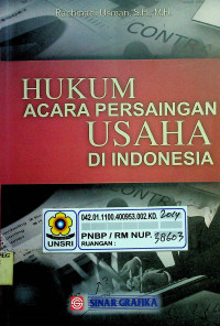 HUKUM ACARA PERSAINGAN USAHA DI INDONESIA