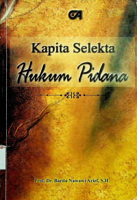 Kapita Selekta Hukum Pidana