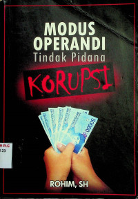 MODUS OPERANDI Tindak Pidana Korupsi