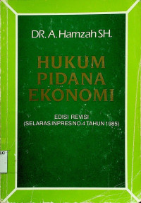 HUKUM PIDANA EKONOMI