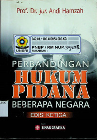 PERBANDINGAN HUKUM PIDANA BEBERAPA NEGARA, EDISI KETIGA