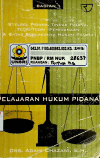 PELAJARAN HUKUM PIDANA BAGIAN 1