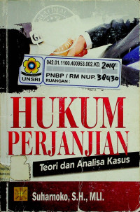 HUKUM PERJANJIAN; Teori dan Analisa Kasus