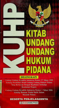 KUHP KITAB UNDANG- UNDANG HUKUM PIDANA