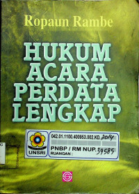 HUKUM ACARA PERDATA LENGKAP