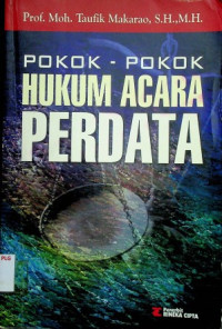 POKOK-POKOK HUKUM ACARA PERDATA