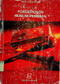 POKOK-POKOK HUKUM PERDATA