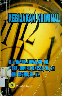 KEBIJAKAN KRIMINAL