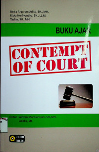 BUKU AJAR CONTEMPT OF COURT