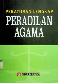 PERATURAN LENGKAP PERADILAN AGAMA