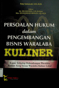 PERSOALAN HUKUM dalam PENGEMBANGAN BISNIS WARALABA KULINER