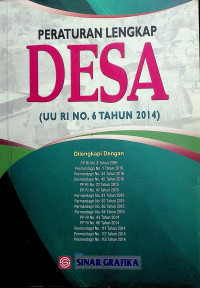 PERATURAN DESA (UU RI NO. 6 TAHUN 2014)