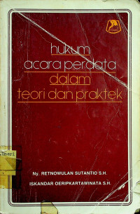 hukum acara perdata dalam teori dan praktek