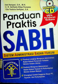 Panduan Praktis SABH Sistem Administrasi Badan Hukum