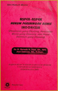 ASPEK- ASPEK HUKUM PERSAINGAN BISNIS INDONESIA ( Perjanjian yang Dilarang, Perbuatan Bisnis yang Dilarang, dan Posisi Dominan yang Dilarang )