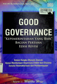 GOOD GOVERNANCE 