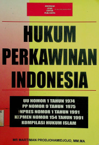 HUKUM PERKAWINAN INDONESIA
