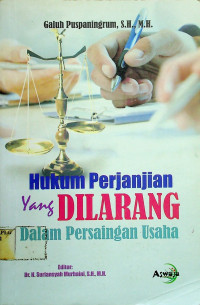 Hukum Perjanian yang DILARANG Dalam Persaingan Usaha