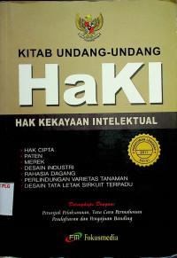 KITAB UNDANG-UNDANG Haki HAK KEKAYAAN INTELEKTUAL