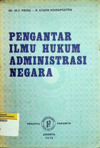 PENGANTAR ILMU HUKUM ADMINISTRASI NEGARA