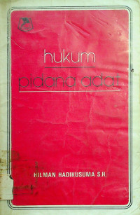 hukum pidana adat