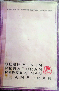 SEGI-SEGI HUKUM PERATURAN PERKAWINAN TJAMPURAN