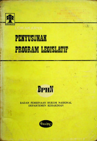 PENYUSUNAN PROGRAM LEGISLATIF