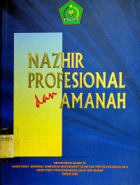 NAZHIR PROFESIONAL dan AMANAH