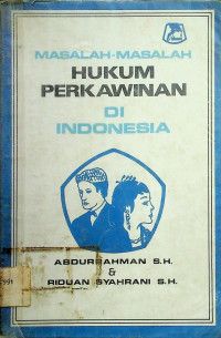 MASALAH-MASALAH HUKUM PERKAWINAN DI INDONESIA