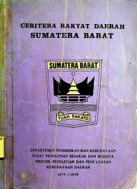 CERITERA RAKYAT DAERAH SUMATERA BARAT