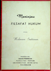 Meninjau FILSAFAT HUKUM