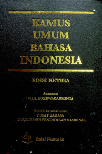 KAMUS UMUM BAHASA INDONESIA, EDISI KETIGA