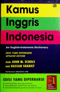 Kamus Inggris Indonesia = An English-Indonesian Dictionary, EDISI YANG DIPERBAHARUI, UPDATED EDITION