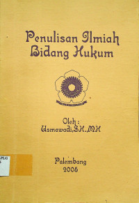 Penulisan Ilmiah Bidang Hukum