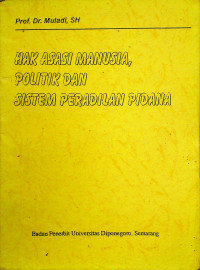 HAK ASASI MANUSIA, POLITIK DAN SISTEM PERADILAN PIDANA