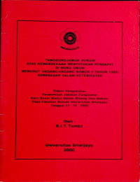 TANGGUNGJAWAB HUKUM ATAS KEMERDEKAAN MENYATAKAN PENDAPAT DI MUKA UMUM MENURUT UNDANG-UNDANG NOMOR 9 TAHUN 1998: KEBEBASAN DALAM KETERIKATAN