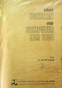bahasa FORTRAN untuk COMPUTER IBM 1130