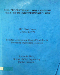 SOIL PROPERTIES AND SOIL SAMPLING RELATED TO ENGINEERING GEOLOGY