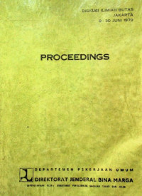 DISKUSI ILMIAH BUTAS JAKARTA 9-30 JUNI 1979, PROCEEDINGS