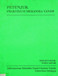 PETUNJUK PRAKTIKUM MEKANIKA TANAH
