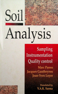 Soil Analysis : Sampling Instrumentation Quality Control
