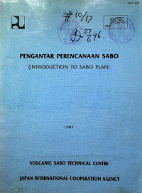 PENGANTAR PERENCANAAN SABO (INTRODUCTION TO SABO PLAN)