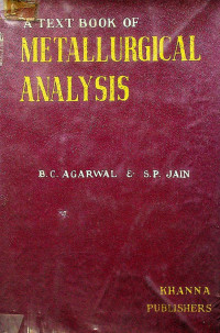 A TEXT BOOK OF METALLURGICAL ANALYSIS