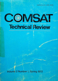 COMSAT: Technical Review, Volume 2 Number 1