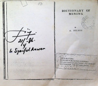 DICTIONARY OF MINING