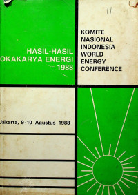 HASIL-HASIL LOKAKARYA ENERGI 1988, Jakarta 9-10-Agustus 1988