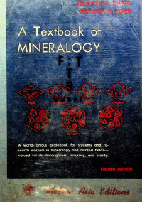 A Textbook of MINERALOGY, FOURTH EDITION