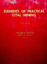 ELEMENTS OF PRACTICAL COAL MINING, 2nd Edition